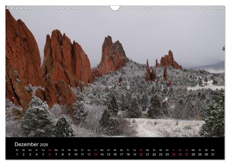 Produktbild: USA Highlights 2026 (Wandkalender 2026 DIN A3 quer), CALVENDO Monatskalender