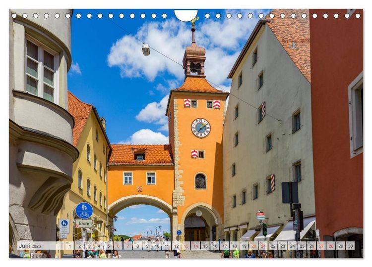 Produktbild: Regensburg Stadtansichten (Wandkalender 2026 DIN A4 quer), CALVENDO Monatskalender