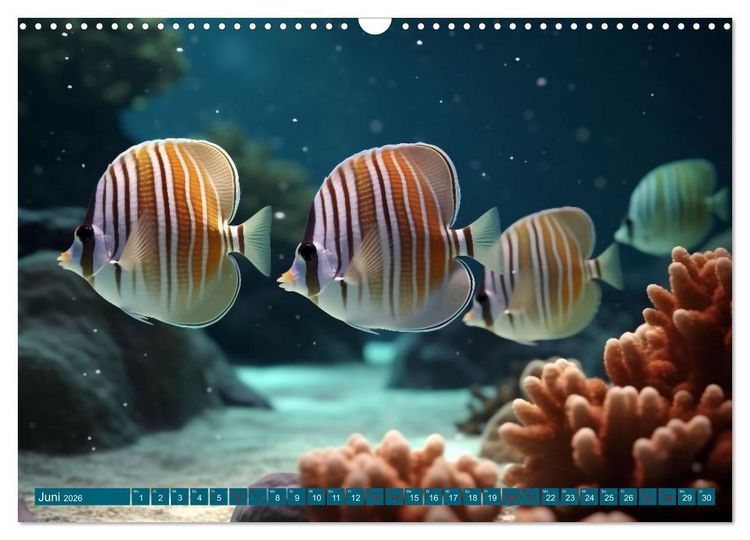 Produktbild: Fantasie bei die Fische! (Wandkalender 2026 DIN A3 quer), CALVENDO Monatskalender