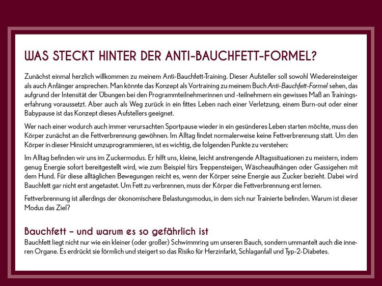 Produktbild: Anti-Bauchfett-Formel