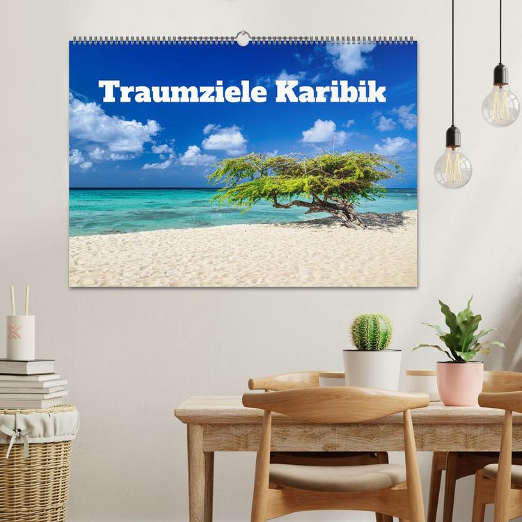 Produktbild: Traumziele Karibik (Wandkalender 2026 DIN A2 quer), CALVENDO Monatskalender