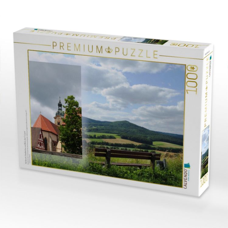 Produktbild: CALVENDO Puzzle Hersbruck, Stadtkirche und Blick &uuml;ber's Land | 1000 Teile Lege-Gr&ouml;&szlig;e 64x48cm Foto-Puzzle f&uuml;r gl&uuml;ckliche Stunden