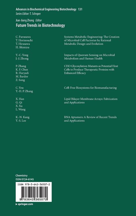 Produktbild: Future Trends in Biotechnology