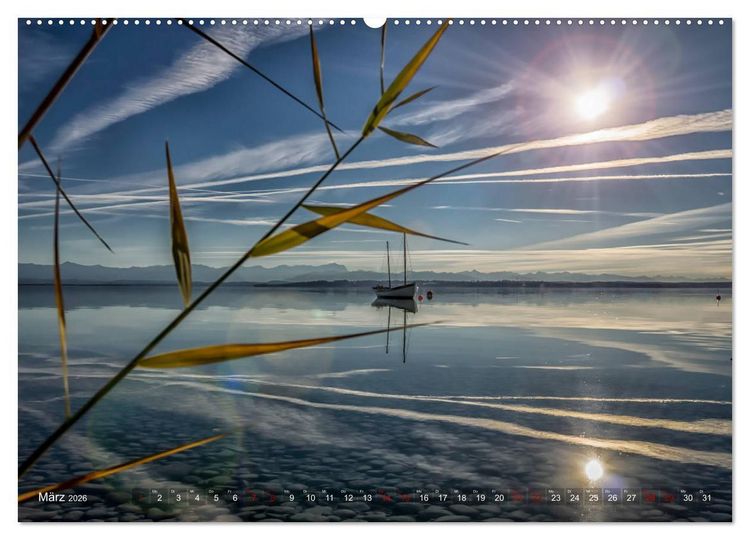 Produktbild: F&uuml;nf-Seen-Land (hochwertiger Premium Wandkalender 2026 DIN A2 quer), Kunstdruck in Hochglanz