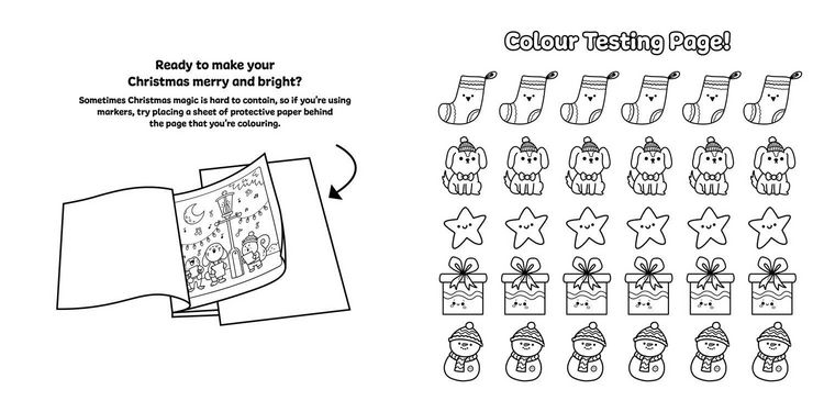 Produktbild: Cosy Cute Christmas Magic: Colouring Book