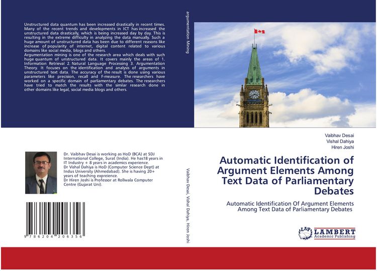 Produktbild: Automatic Identification of Argument Elements Among Text Data of Parliamentary Debates