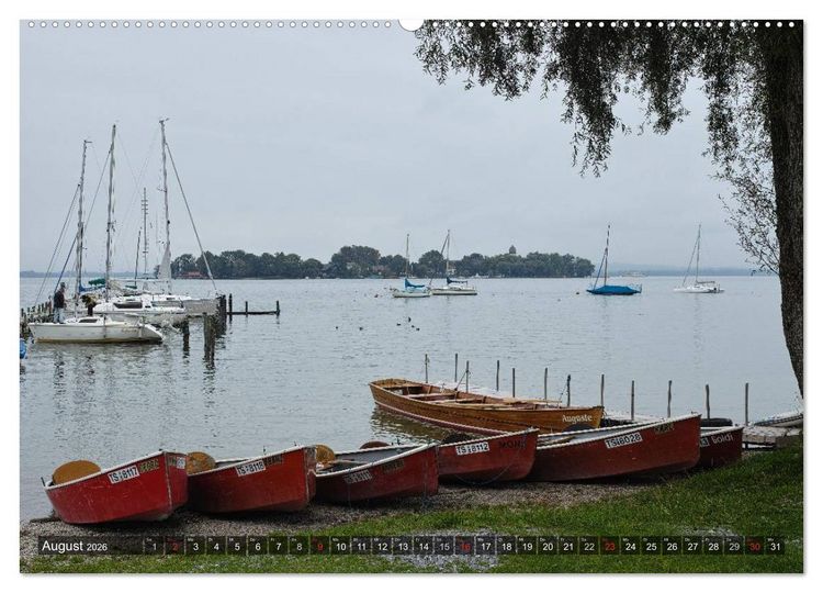 Produktbild: Stille Tage am Chiemsee (Wandkalender 2026 DIN A2 quer), CALVENDO Monatskalender