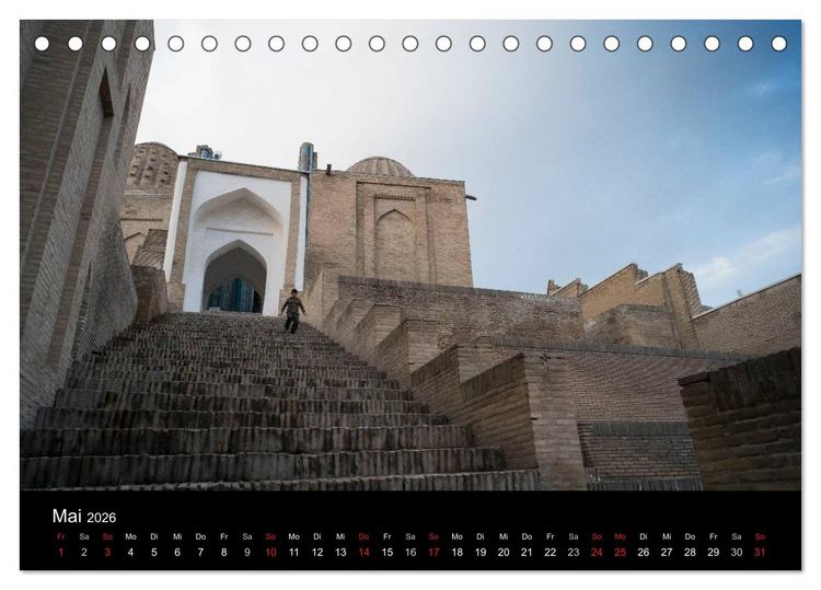 Produktbild: Usbekistan (Tischkalender 2026 DIN A5 quer), CALVENDO Monatskalender
