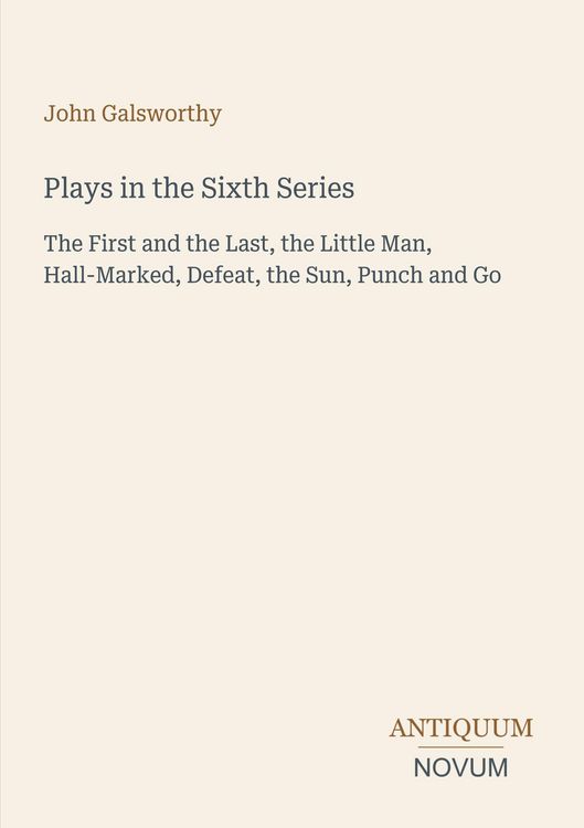 Produktbild: Plays in the Sixth Series