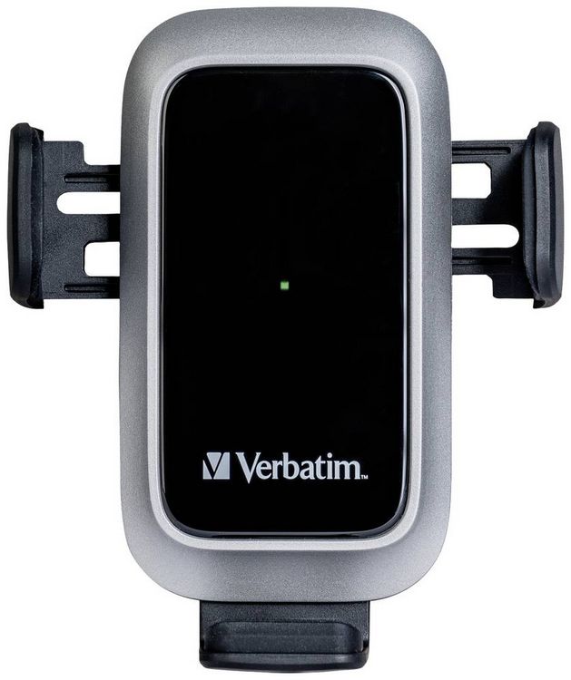 Produktbild: Verbatim Induktions-Ladeger&auml;t 15 W FWC-03 Pro Qi Fast Wireless Car Charger 49554 Ausg&auml;nge Magnetanschluss Schwarz