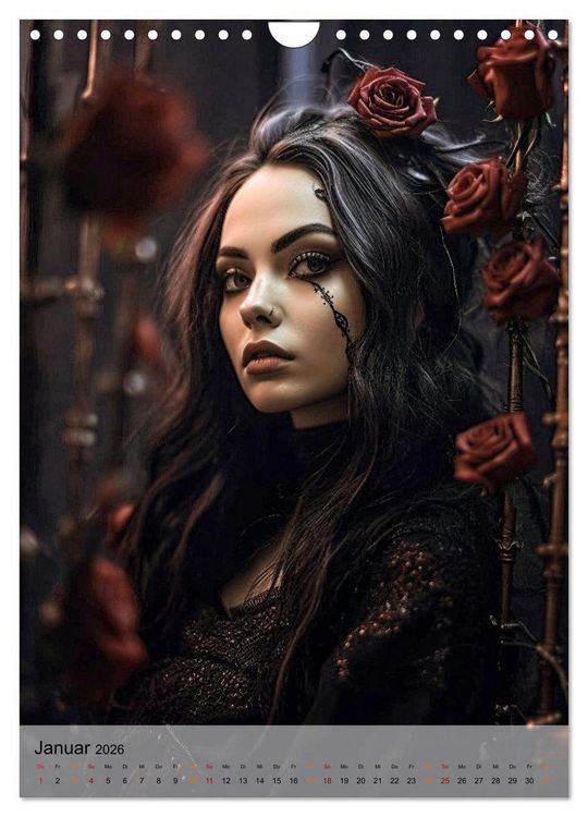 Produktbild: Gothic ist cool (Wandkalender 2026 DIN A4 hoch), CALVENDO Monatskalender