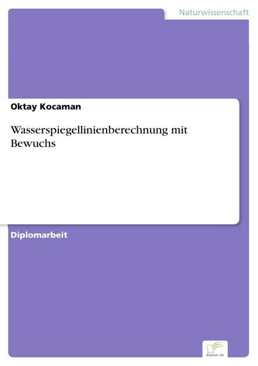 Produktbild: Wasserspiegellinienberechnung mit Bewuchs
