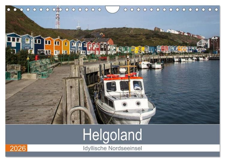 Produktbild: Helgoland - idyllische Nordseeinsel (Wandkalender 2026 DIN A4 quer), CALVENDO Monatskalender