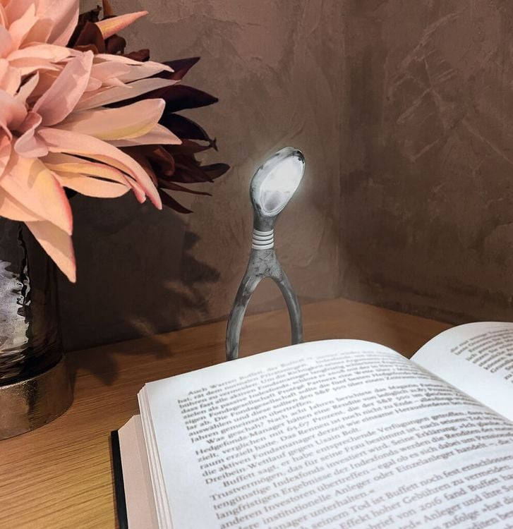 Produktbild: moses. libri_x Leselicht Lumi Plus Marble Grey