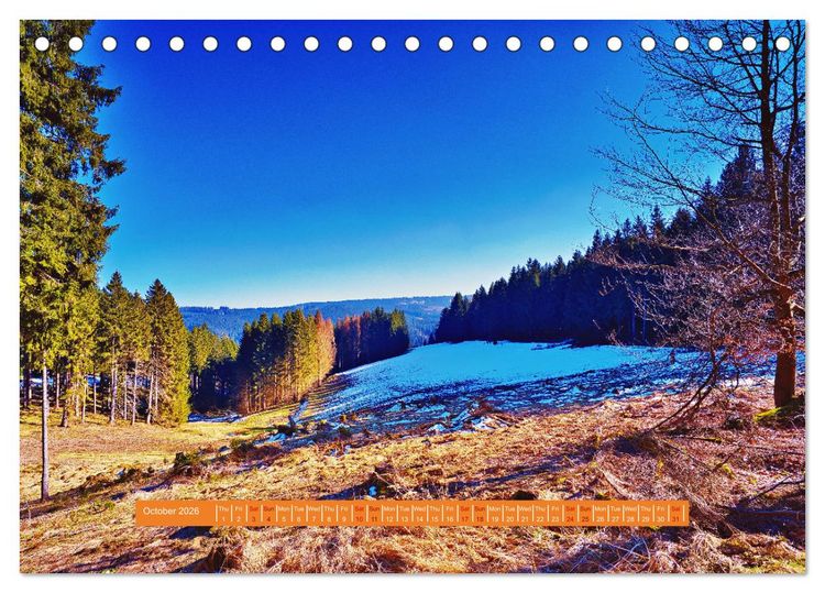 Produktbild: Unique Thuringian Forest (Desk Calendar 2026 DIN A5 landscape), CALVENDO 12 Month DeskCalendar