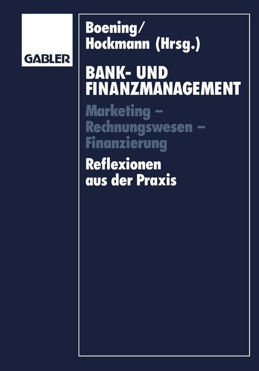 Produktbild: Bank- und Finanzmanagement