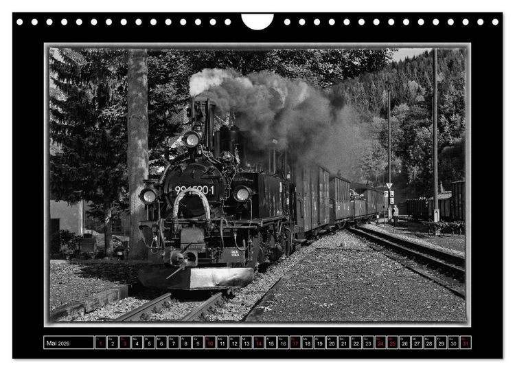 Produktbild: Die Pre&szlig;nitztalbahn (Wandkalender 2026 DIN A4 quer), CALVENDO Monatskalender