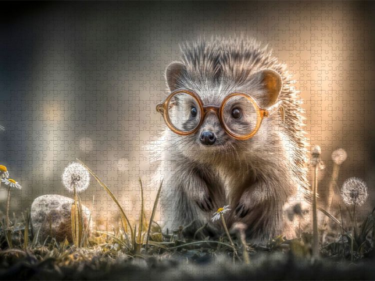 Produktbild: CALVENDO Puzzle Ein Igel | 1000 Teile Lege-Gr&ouml;&szlig;e 64x48cm Foto-Puzzle f&uuml;r gl&uuml;ckliche Stunden