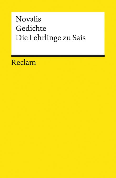 Bild vom Artikel Gedichte. Die Lehrlinge zu Sais vom Autor Novalis