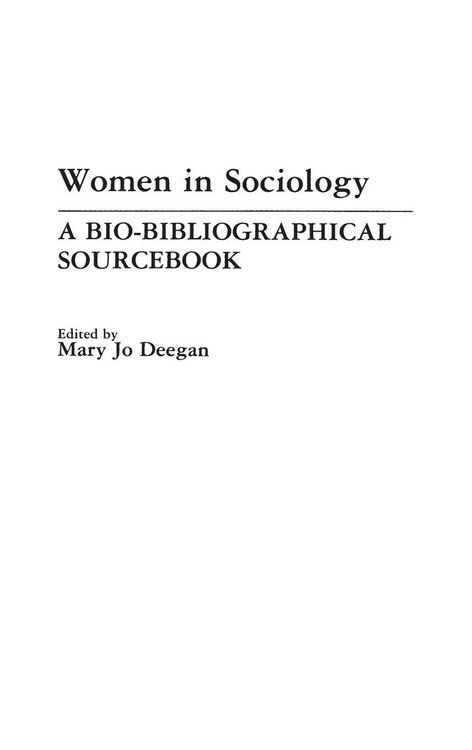 Produktbild: Women in Sociology
