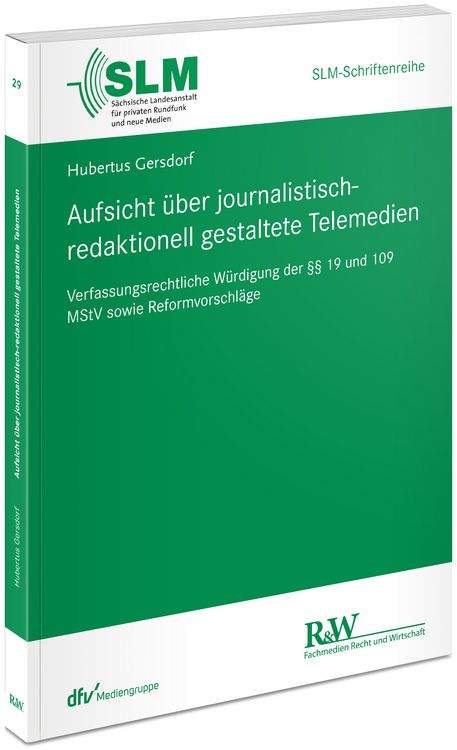 Produktbild: Aufsicht &uuml;ber journalistisch-redaktionell gestaltete Telemedien
