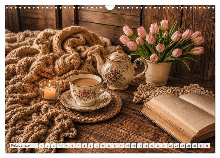 Produktbild: Landhauspoesie im Cottage-Stil (Wandkalender 2027 DIN A3 quer), CALVENDO Monatskalender