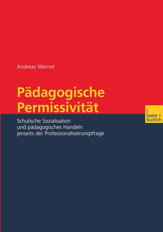 Produktbild: P&auml;dagogische Permissivit&auml;t