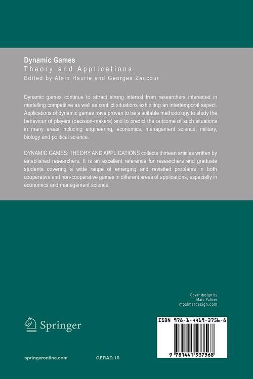 Produktbild: Dynamic Games: Theory and Applications