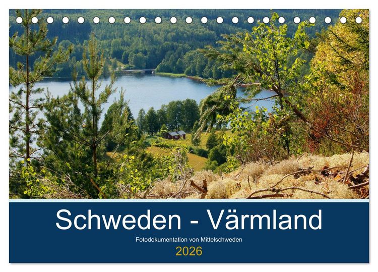 Produktbild: Schweden - V&auml;rmland (Tischkalender 2026 DIN A5 quer), CALVENDO Monatskalender