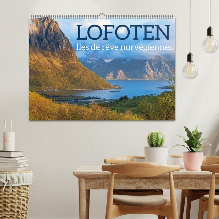 Produktbild: Lofoten - &Icirc;les de r&ecirc;ve norv&eacute;giennes (Calendrier mural 2026 DIN A2 vertical), CALVENDO calendrier mensuel