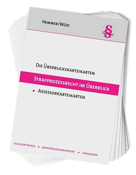 Produktbild: &Uuml;berblickskarteikarten Strafprozessrecht im &Uuml;berblick