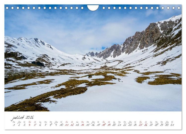 Produktbild: Les Hautes-Alpes sur les chemins des marmottes (Calendrier mural 2026 DIN A4 vertical), CALVENDO calendrier mensuel