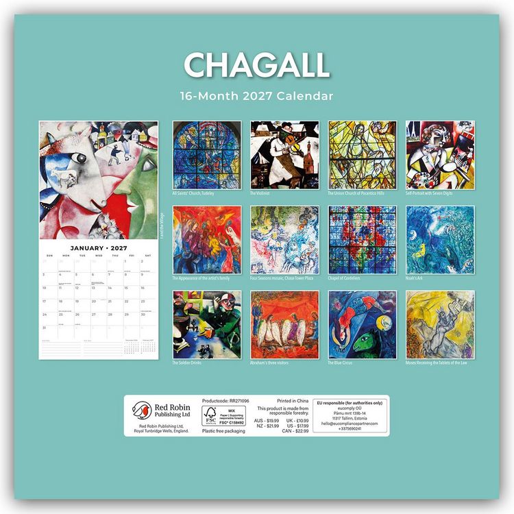 Produktbild: Marc Chagall 2027 &ndash; 16-Monatskalender