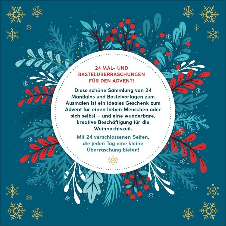 Produktbild: Ausmal-Adventskalender &ndash; Kreative Winterzeit