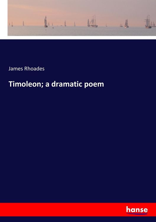 Produktbild: Timoleon; a dramatic poem