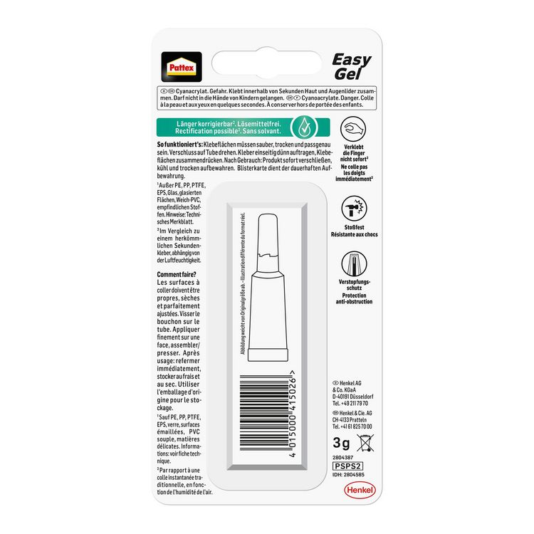 Produktbild: Pattex Kleben Pattex Power Easy Gel, 3 g