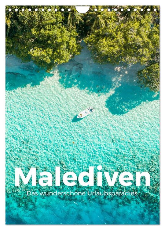 Produktbild: Malediven - Das wundersch&ouml;ne Urlaubsparadies. (Wandkalender 2026 DIN A4 hoch), CALVENDO Monatskalender