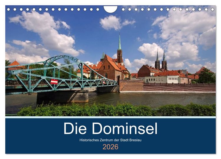 Produktbild: Die Dominsel - Historisches Zentrum der Stadt Breslau (Wandkalender 2026 DIN A4 quer), CALVENDO Monatskalender