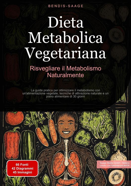 Produktbild: Dieta Metabolica Vegetariana: Risvegliare il Metabolismo Naturalmente