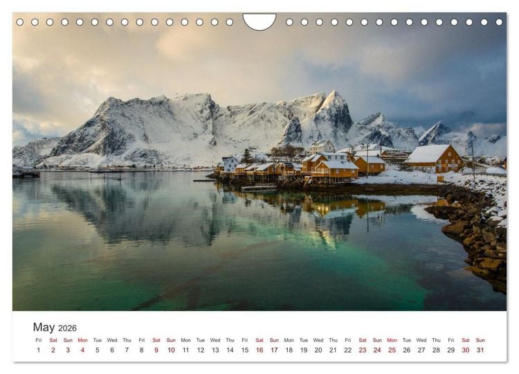 Produktbild: Lofoten Reflections in the water (Wall Calendar 2026 DIN A4 landscape), CALVENDO 12 Month Wall Calendar