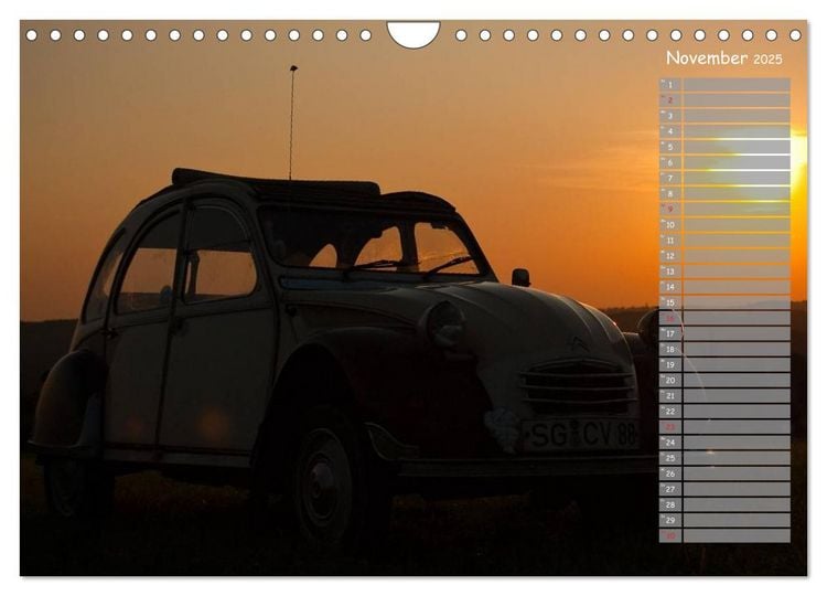Produktbild: Kultautomobil Ente Citro&euml;n 2CV (Wandkalender 2025 DIN A4 quer), CALVENDO Monatskalender