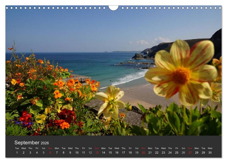 Produktbild: Sights and Views in Cornwall (Wall Calendar 2026 DIN A3 landscape), CALVENDO 12 Month Wall Calendar