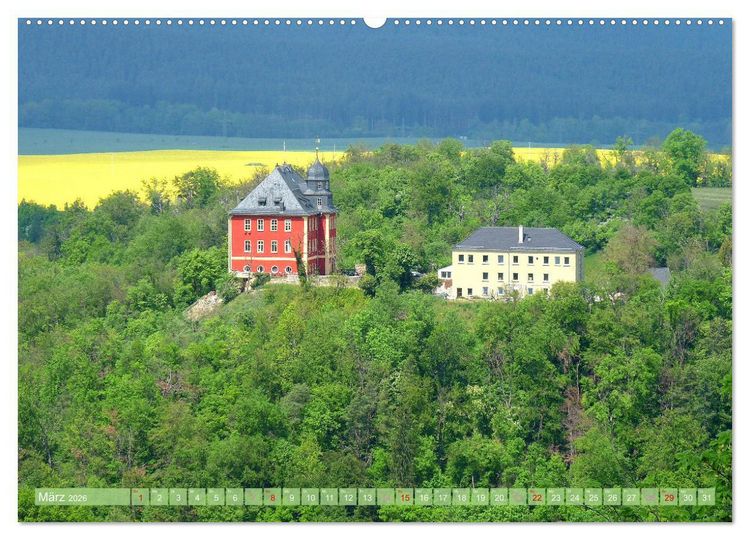 Produktbild: Rund um P&ouml;&szlig;neck - Im Saale-Orla-Kreis (Wandkalender 2026 DIN A2 quer), CALVENDO Monatskalender