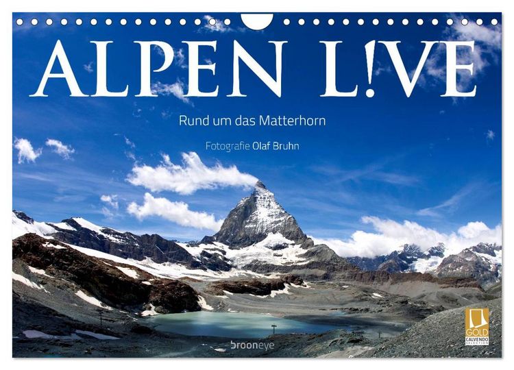 Produktbild: Alpen live - Rund um das Matterhorn (Wandkalender 2026 DIN A4 quer), CALVENDO Monatskalender