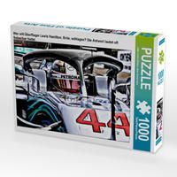 Produktbild: CALVENDO Puzzle Wer will &Uuml;berflieger Lewis Hamilton, Brite, schlagen? Die Antwort lautet oft Sebastian Vettel. | 1000 Teile Lege-Gr&ouml;&szlig;e 64x48cm Foto-Pu