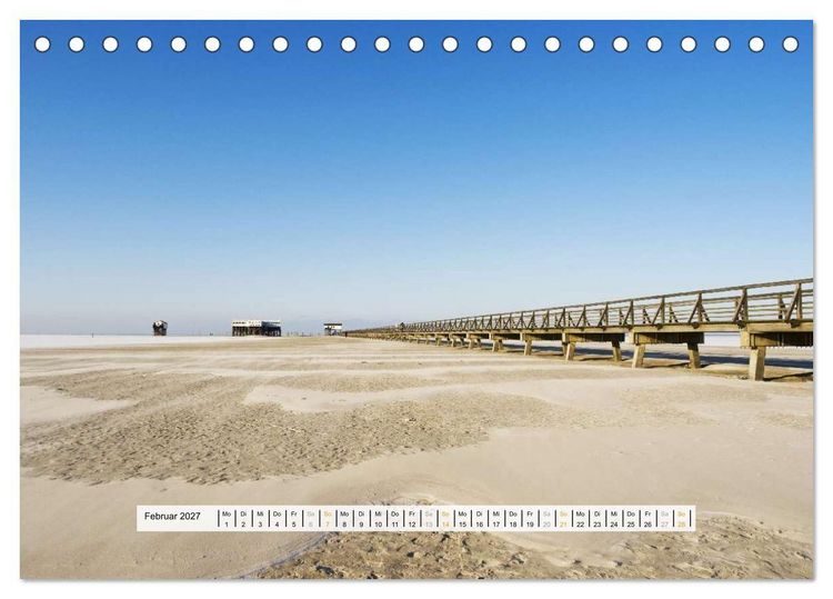 Produktbild: St. Peter-Ording (Tischkalender 2027 DIN A5 quer), CALVENDO Monatskalender