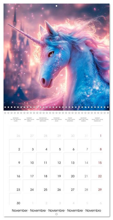 Produktbild: Unicorn Whispers - Tales of Glitter and Grace (Wall Calendar 2026 12 &times; 12 Inch) CALVENDO 12 Month Wall Calendar