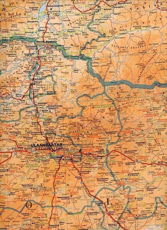 Produktbild: Mongolia Geographical Map