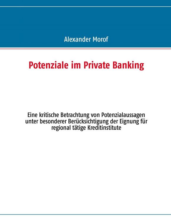 Produktbild: Potenziale im Private Banking