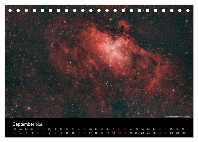Produktbild: Deep Sky Fotografie (Tischkalender 2026 DIN A5 quer), CALVENDO Monatskalender